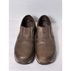 Red Wing Shoes Women's Sz 8 Brown Leather Slip‎ on Loafer Classic Work Flaw
